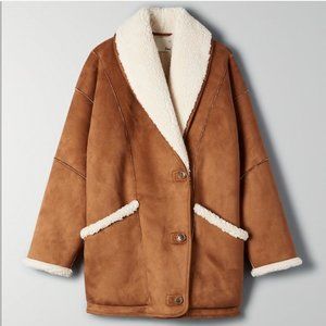 Wilfred Free Brown Astral Suede Jacket Size M Never Worn